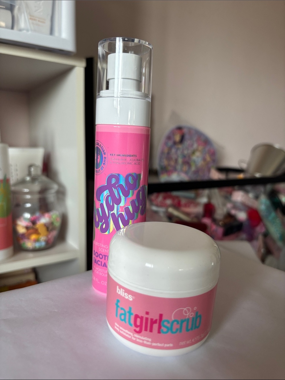 Bliss FatGirl Scrub & Hydrating -Soothing Facial Oil Duo